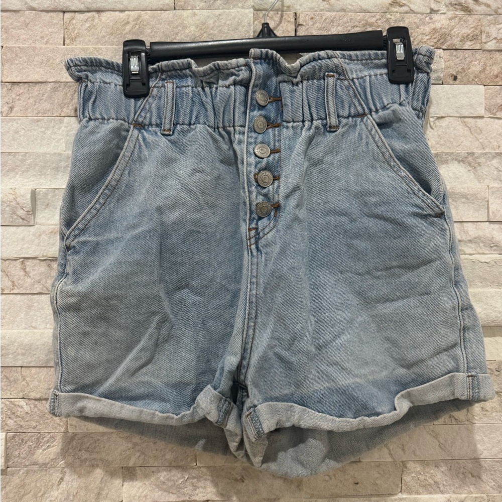 SONG brand high waist jean shorts.